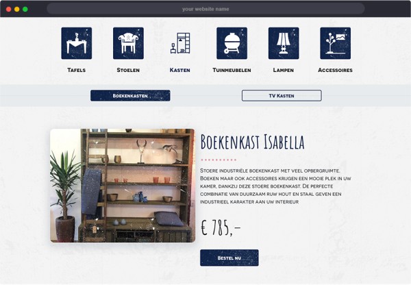 Conversion oriented webshop